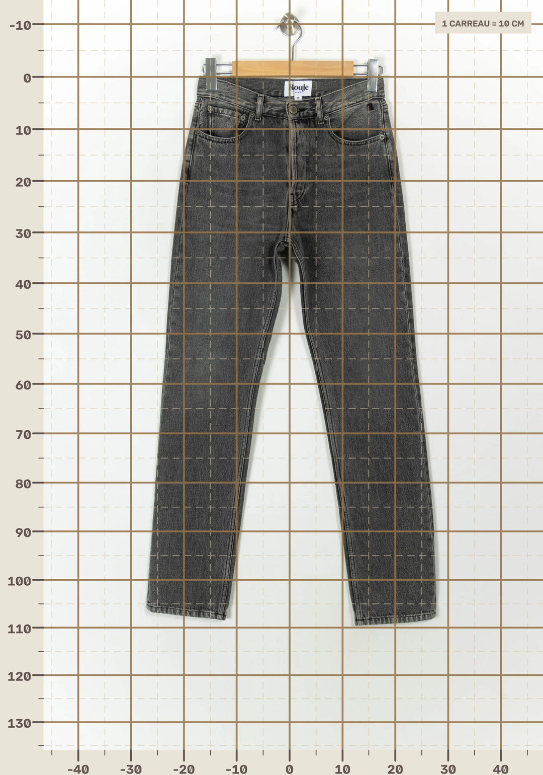 Jean Gris - Taille M/38 de la marque Rouje | PARAD69648 - Vendu par Paradigme - Image 4