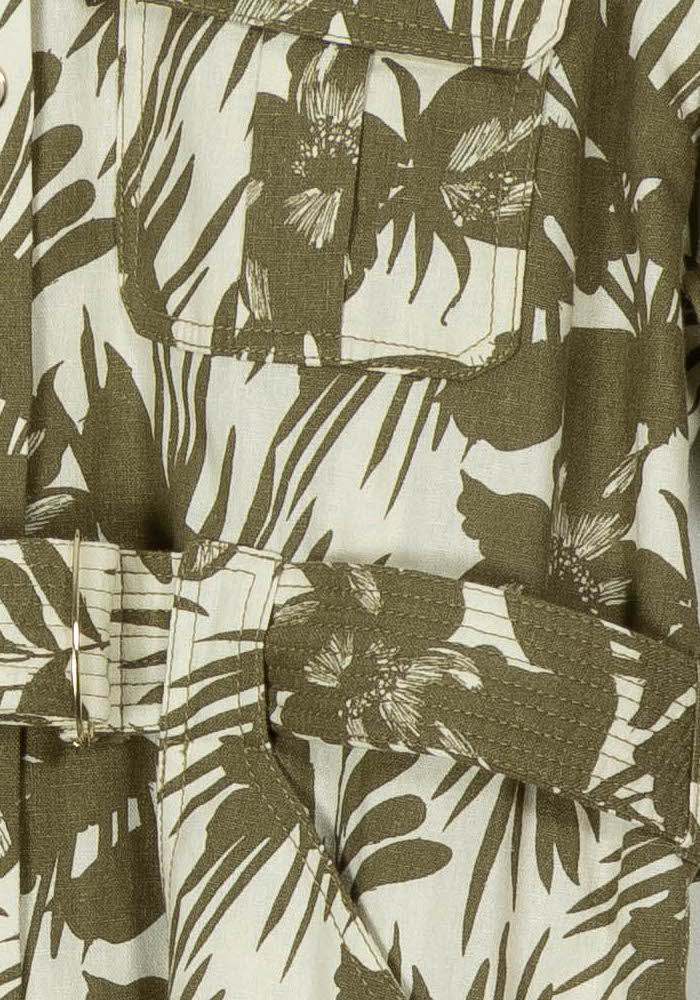 Robe Chemise Verte et Blanche - Taille M/38 de la marque ZAPA | PARAD69649 - Vendu par Paradigme - Image 3