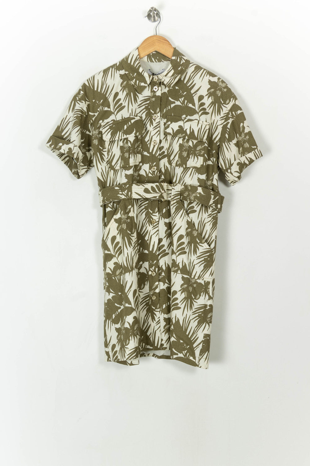 Robe Chemise Verte et Blanche - Taille M/38 de la marque ZAPA | PARAD69649 - Vendu par Paradigme - Image 2