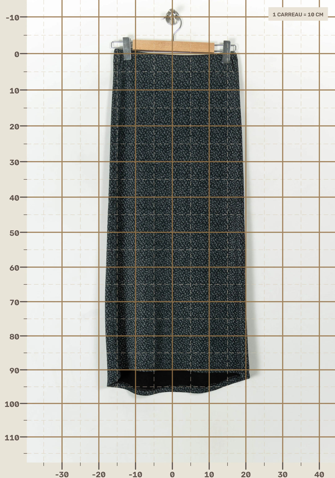 Jupe Longue Noire et Grise - Taille M/38 de la marque Imprevu | PARAD69667 - Vendu par Paradigme - Image 4