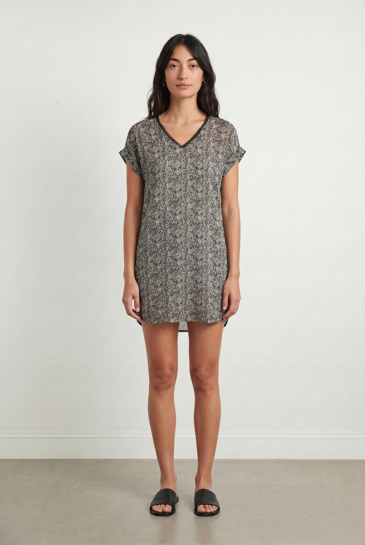 Robe Droite Grise et Blanche - Taille S/36 de la marque I.Code | PARAD69675 - Vendu par Paradigme - Image 1