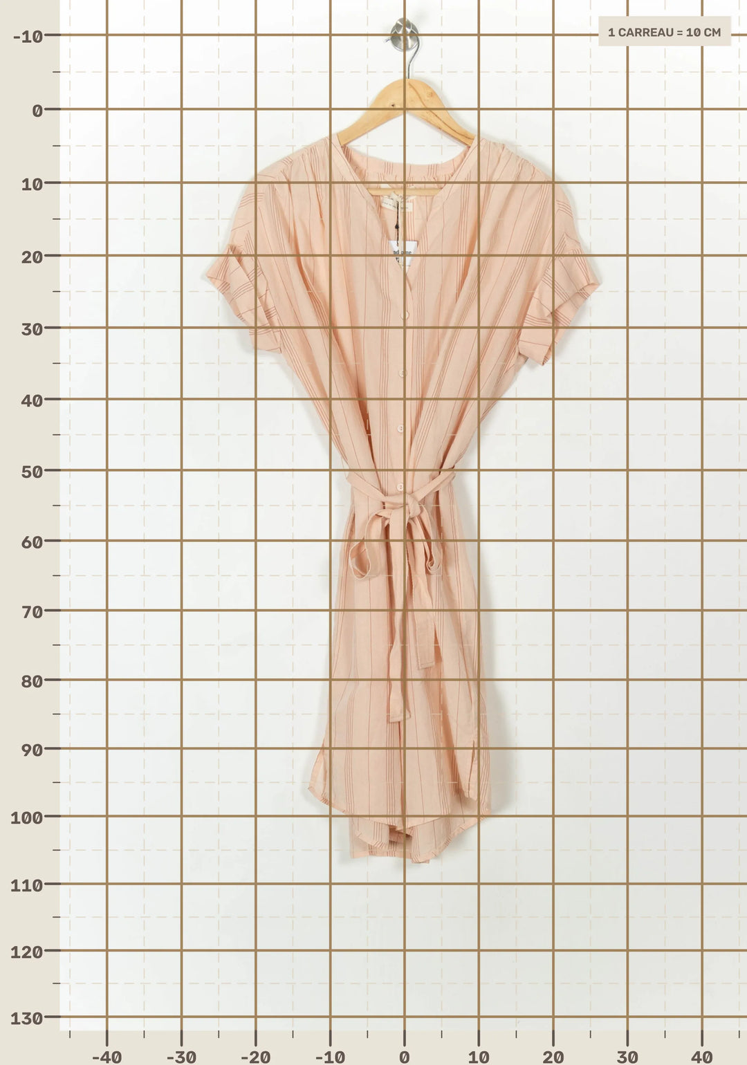 Robe Chemise Rose - Taille M/38 de la marque Des petits hauts | PARAD69681 - Vendu par Paradigme - Image 4
