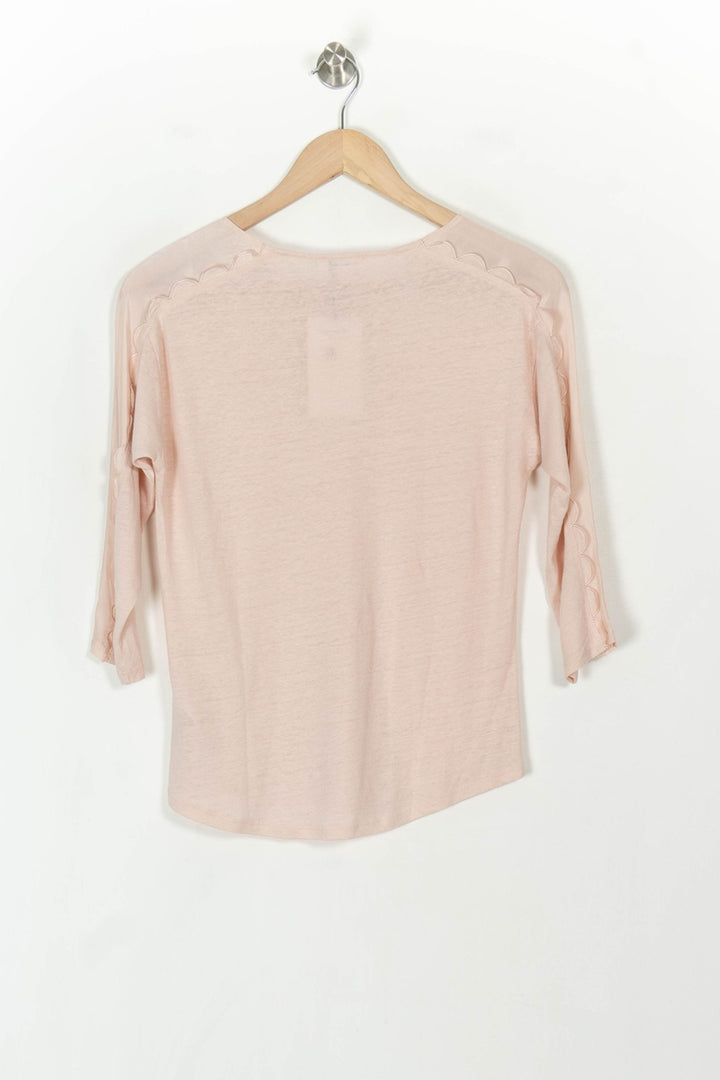 T-shirt Rose - Taille S/36 de la marque Claudie Pierlot | PARAD69694 - Vendu par Paradigme - Image 5