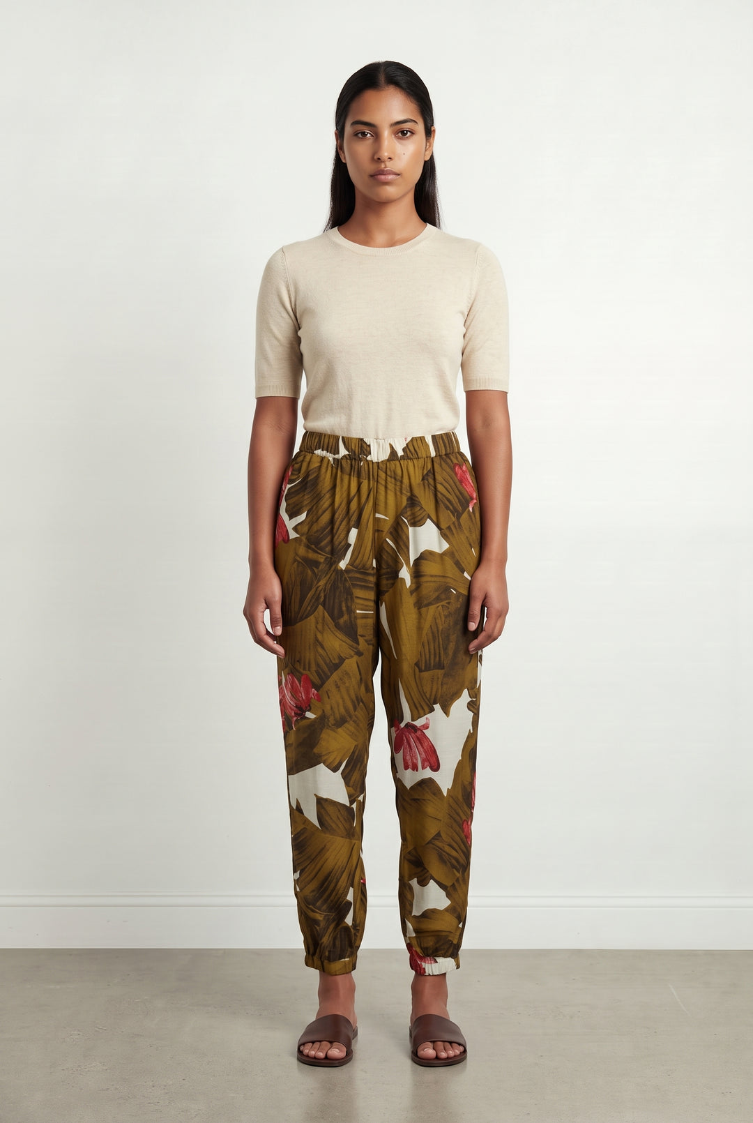 Pantalon Marron et Rouge - Taille L/40 de la marque Diega | PARAD69724 - Vendu par Paradigme - Image 1