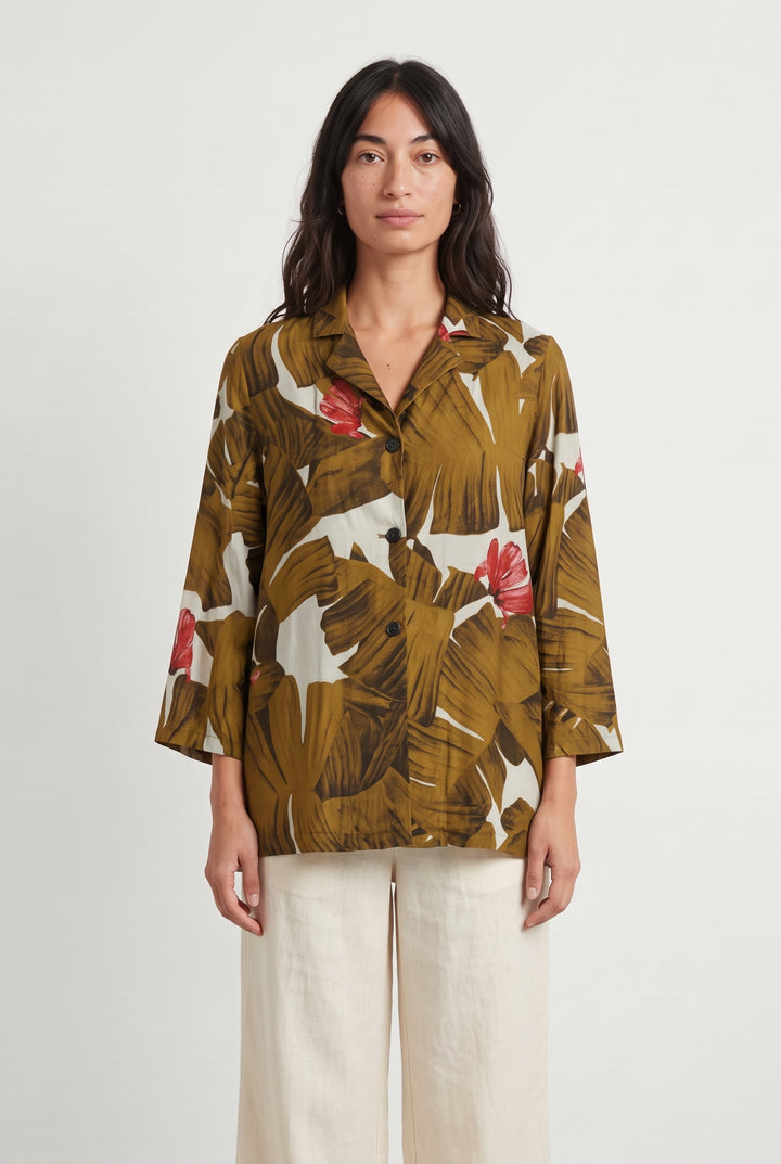 Chemise Marron et Rouge - Taille M/38 de la marque Diega | PARAD69725 - Vendu par Paradigme - Image 1