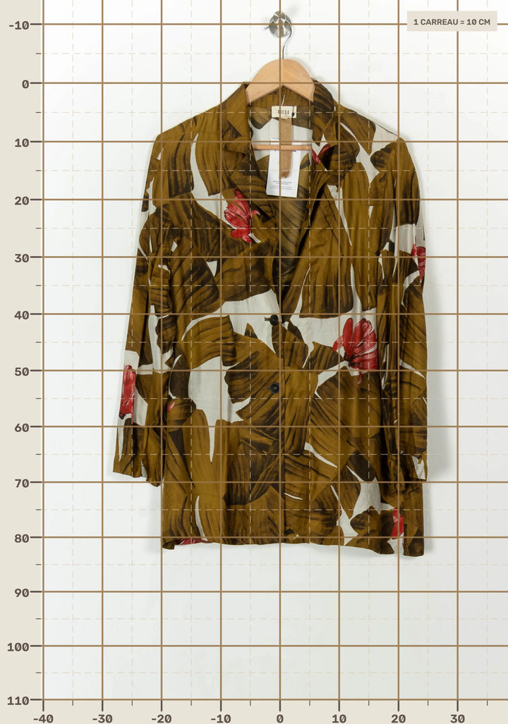 Chemise Marron et Rouge - Taille M/38 de la marque Diega | PARAD69725 - Vendu par Paradigme - Image 4