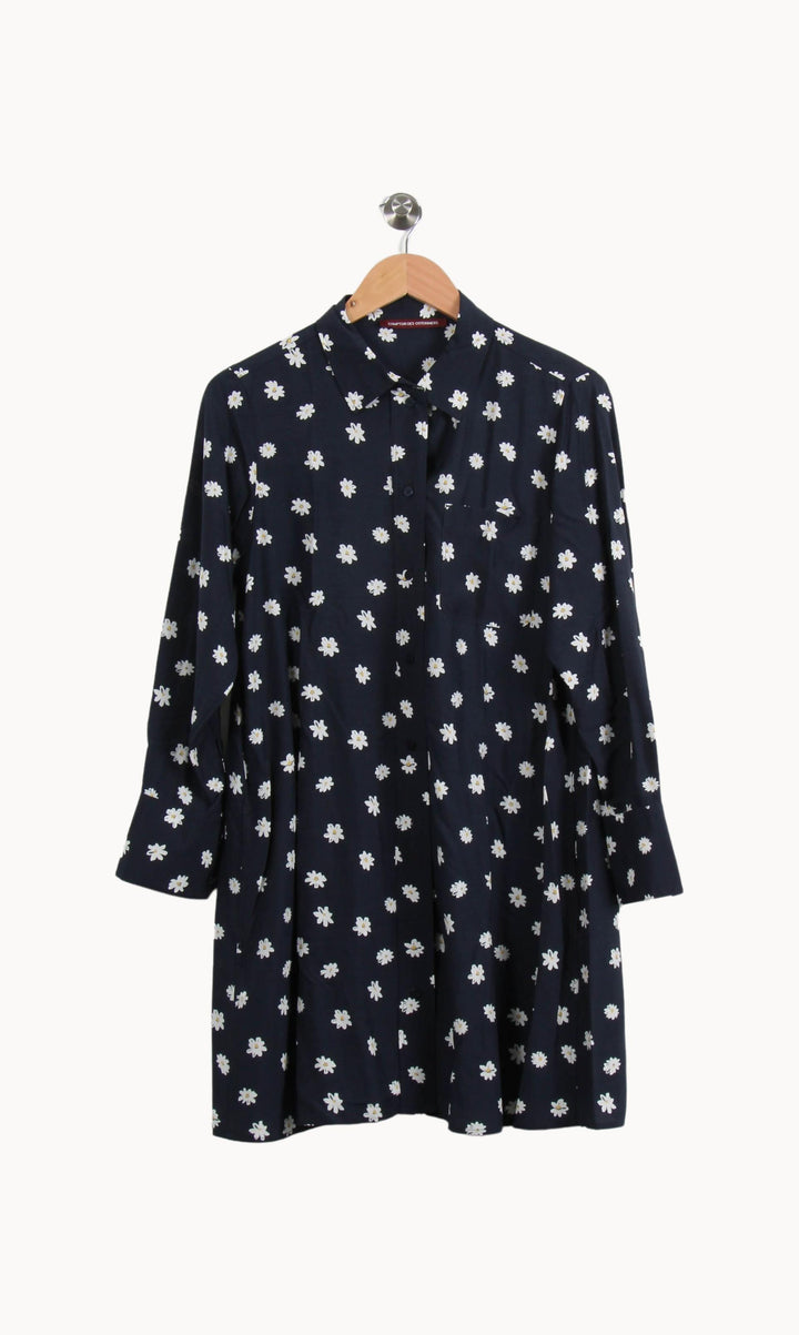 Robe Chemise Bleu et Blanc - Taille S/36 de la marque Comptoir des Cotonniers | PARAD69755 - Vendu par Paradigme - Image 2