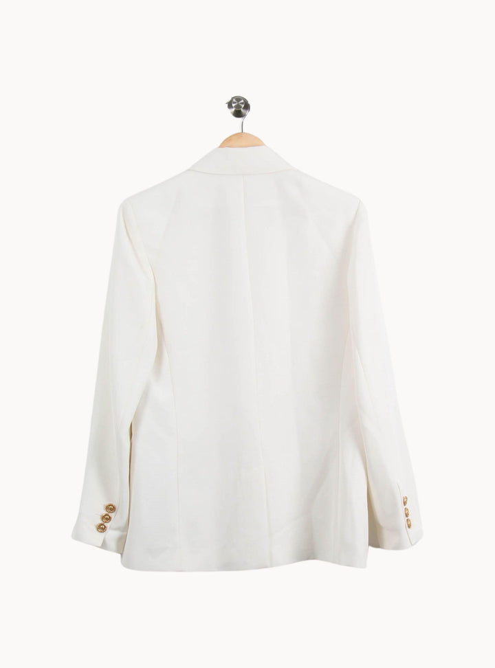 Blazer Blanc - Taille M/38 de la marque Claudie Pierlot | PARAD69764 - Vendu par Paradigme - Image 4