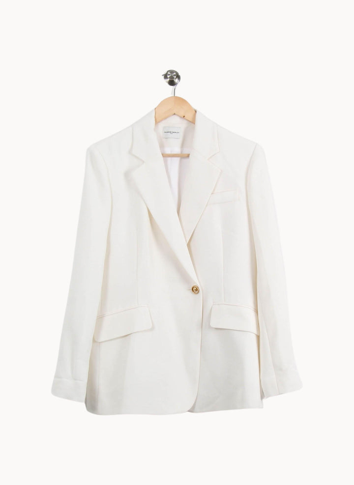 Blazer Blanc - Taille M/38 de la marque Claudie Pierlot | PARAD69764 - Vendu par Paradigme - Image 2
