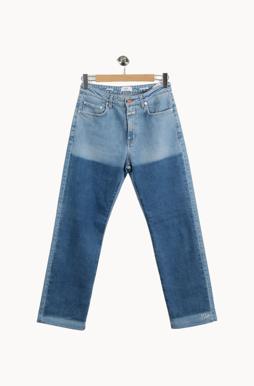 Jean Droits Bleu Clair et Bleu Foncé - Taille M/38 de la marque Closed | PARAD69765 - Vendu par Paradigme - Image 2
