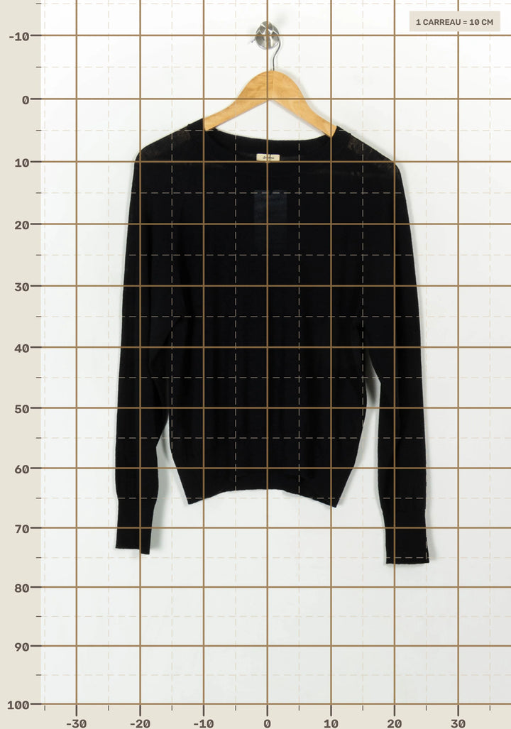 Pull Noir - Taille M/38 de la marque Bellerose | PARAD69778 - Vendu par Paradigme - Image 4