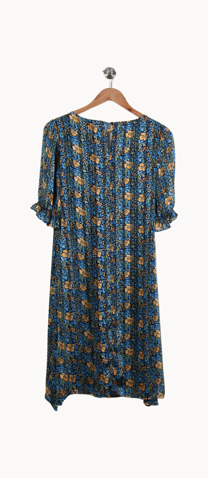 Robe Fleurie Bleue et Jaune - Taille M/38 de la marque Grace & Mila | PARAD69779 - Vendu par Paradigme - Image 4