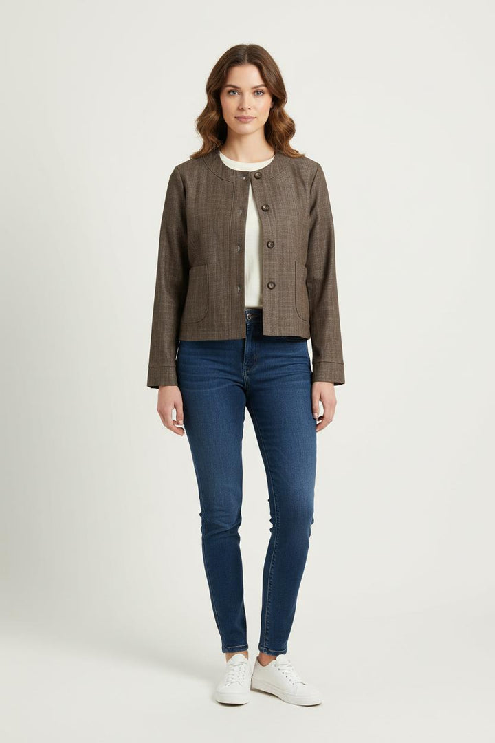 Veste Marron - Taille M/38 de la marque La Fée Maraboutée | PARAD69787 - Vendu par Paradigme - Image 1