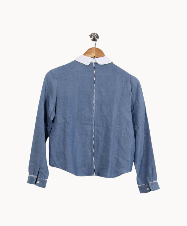 Chemise Bleu et Blanche - Taille S/36 de la marque Karl Marc John | PARAD69789 - Vendu par Paradigme - Image 4