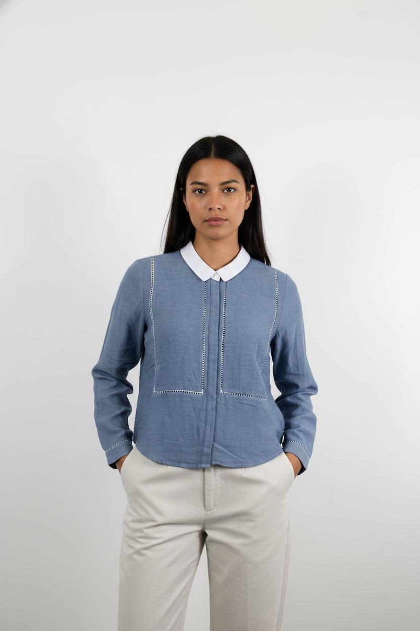 Chemise Bleu et Blanche - Taille S/36