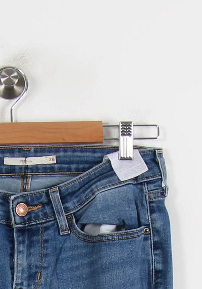 Jean Slim Bleu - Taille S/36 de la marque Levi's | PARAD69791 - Vendu par Paradigme - Image 3