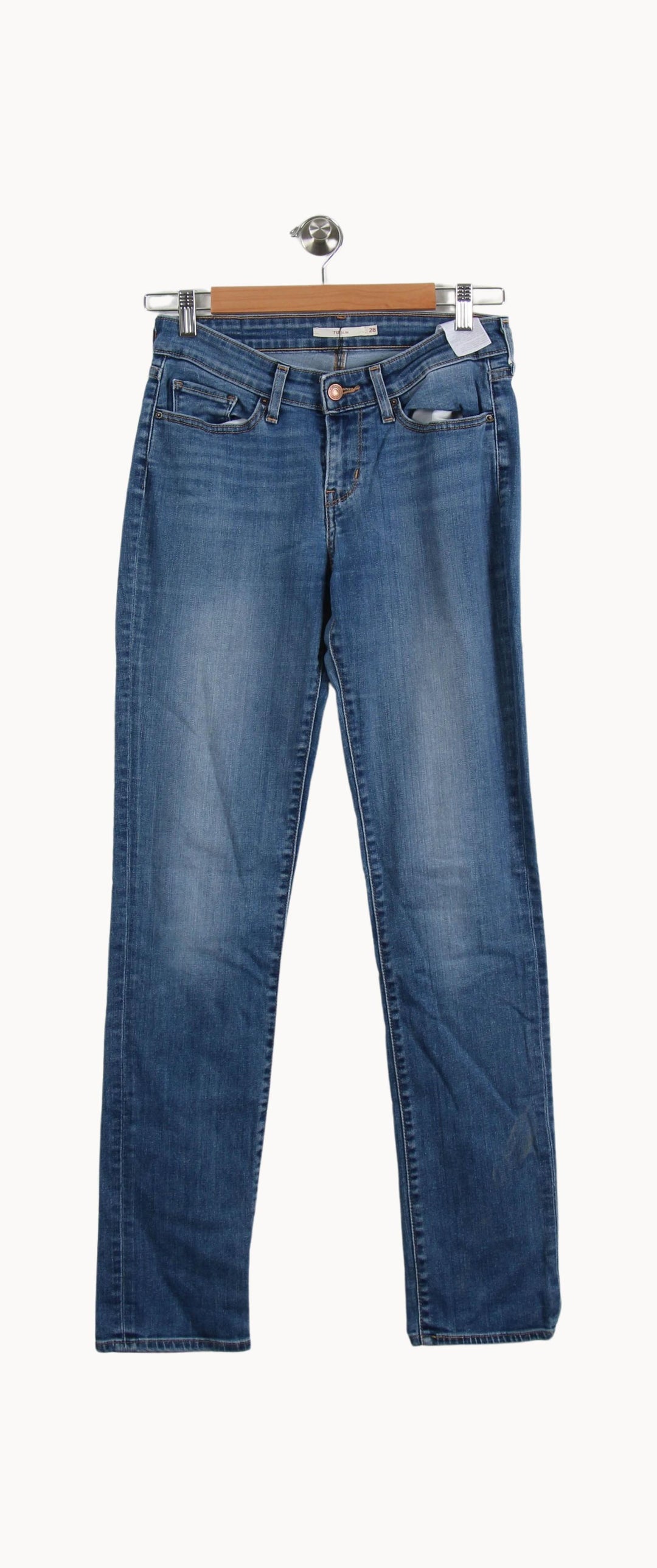 Jean Slim Bleu - Taille S/36 de la marque Levi's | PARAD69791 - Vendu par Paradigme - Image 2