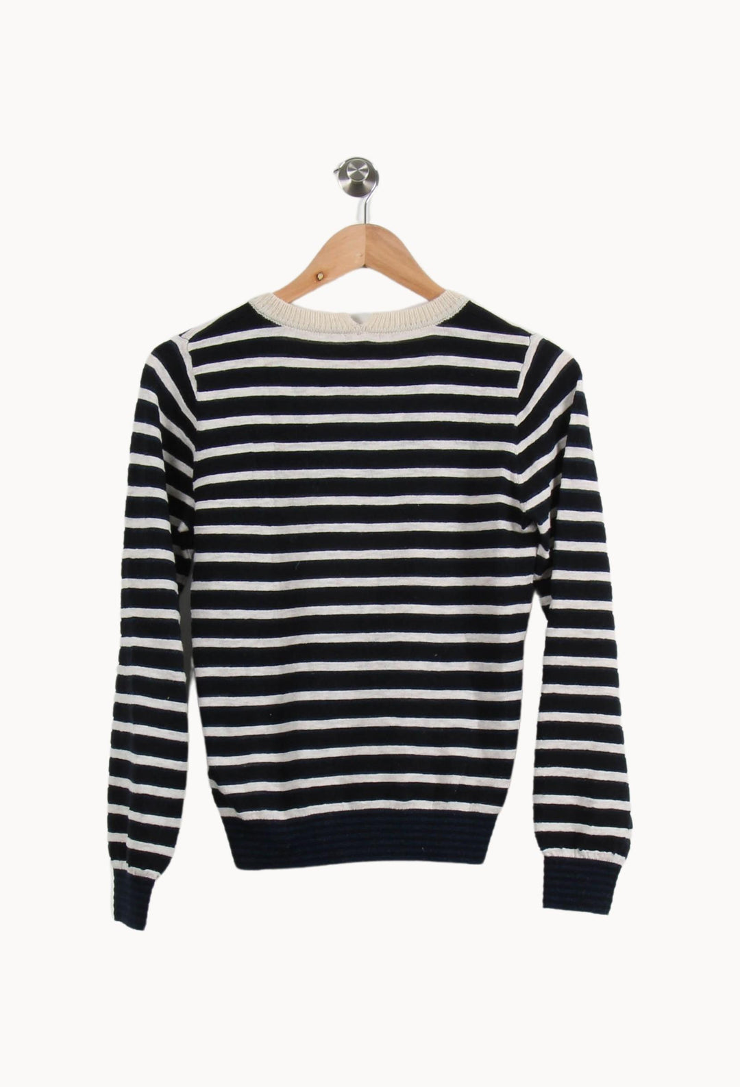 Pull Rayé Bleu et Blanc - Taille XS/34 de la marque Bellerose | PARAD69796 - Vendu par Paradigme - Image 4