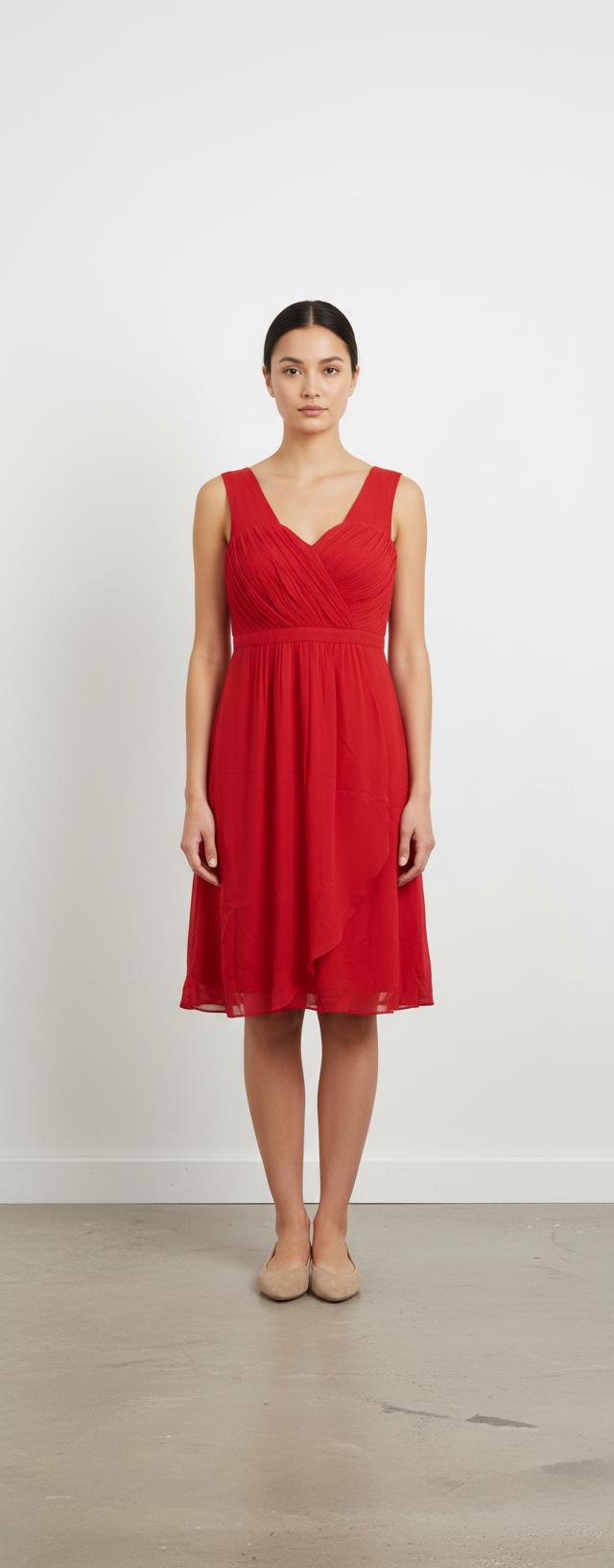 Robe Sans Manches Rouge - Taille S/36