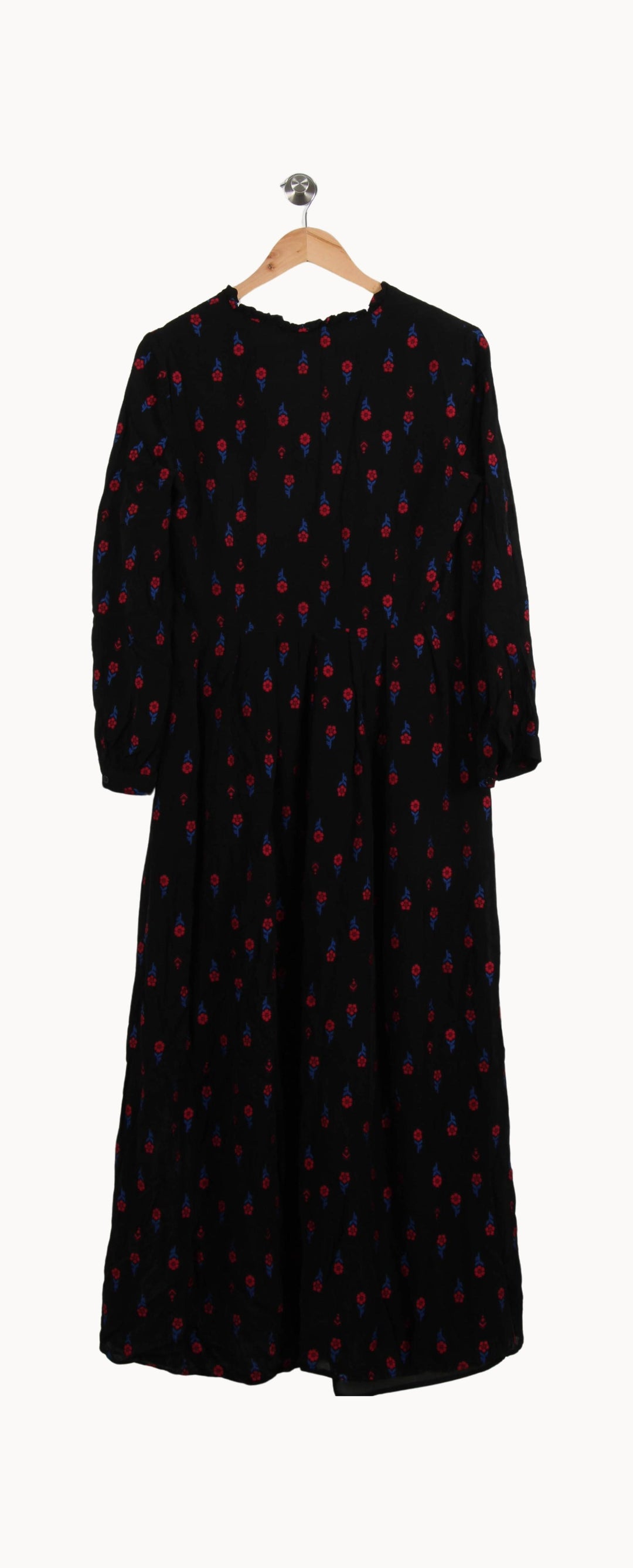 Robe Longue Noire et Rouge - Taille L/40 de la marque Claudie Pierlot | PARAD69799 - Vendu par Paradigme - Image 4