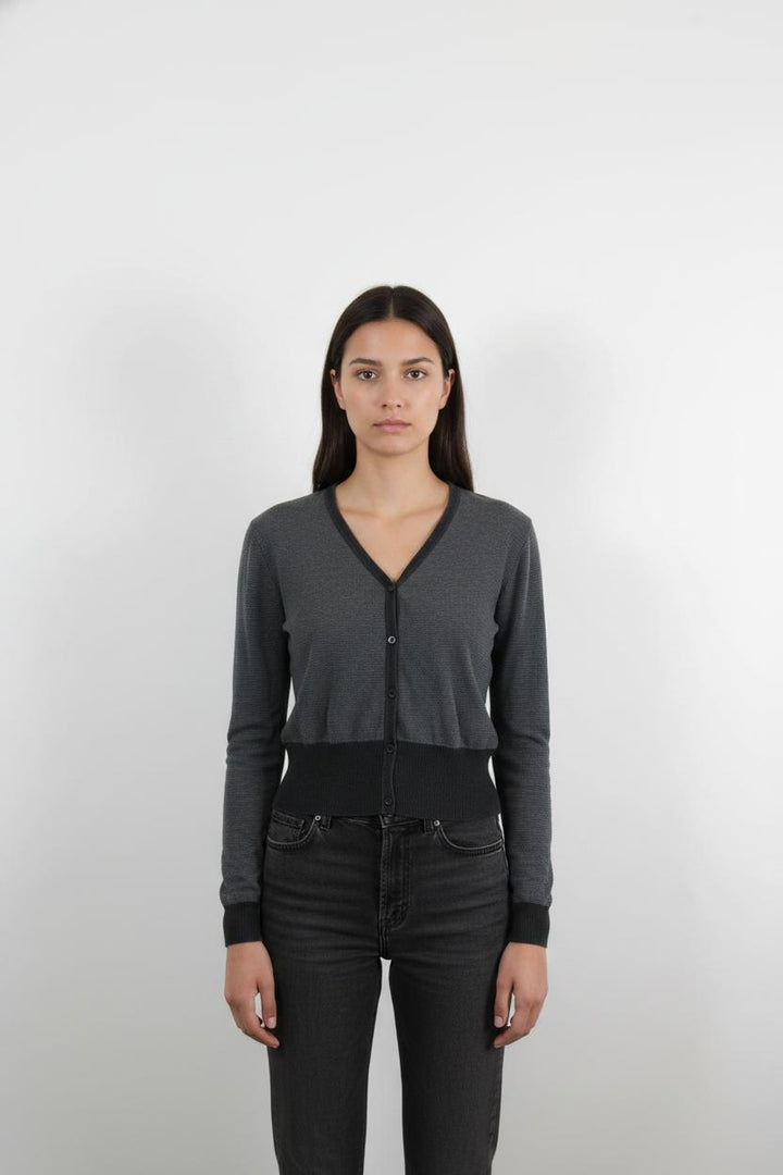 Cardigan Gris et Noir - Taille M/38