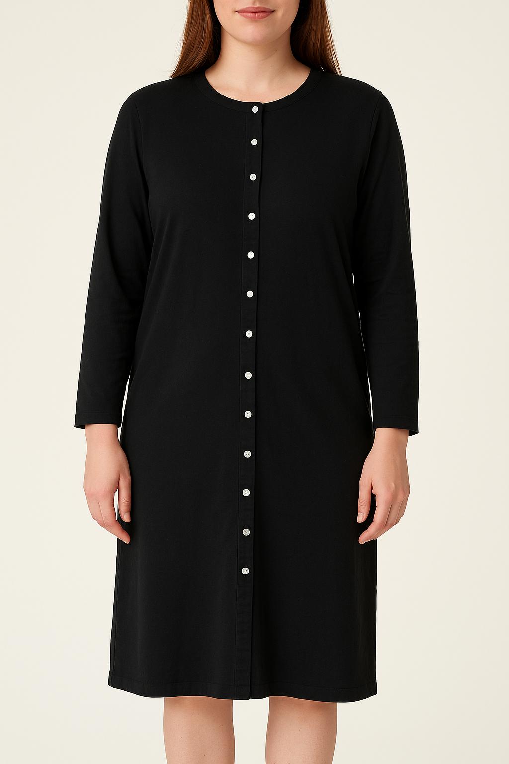 Robe Chemise Noire - Taille L/40 de la marque Agnès b. | PARAD69807 - Vendu par Paradigme - Image 1
