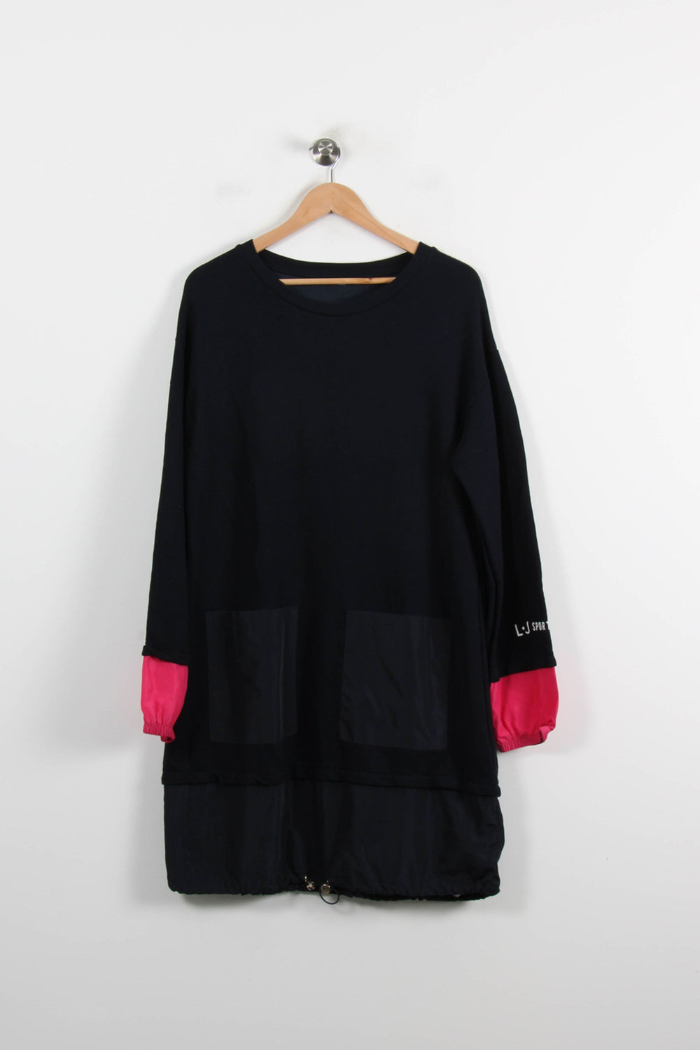 Robe Midi Noire et Rose - Taille XXL/44 de la marque Liu Jo | PARAD69811 - Vendu par Paradigme - Image 2