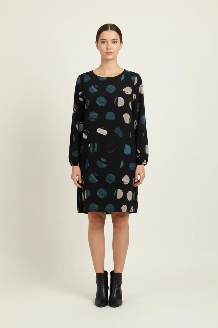 Robe Noire et Beige - Taille XL/42 de la marque La Fée Maraboutée | PARAD69817 - Vendu par Paradigme - Image 1