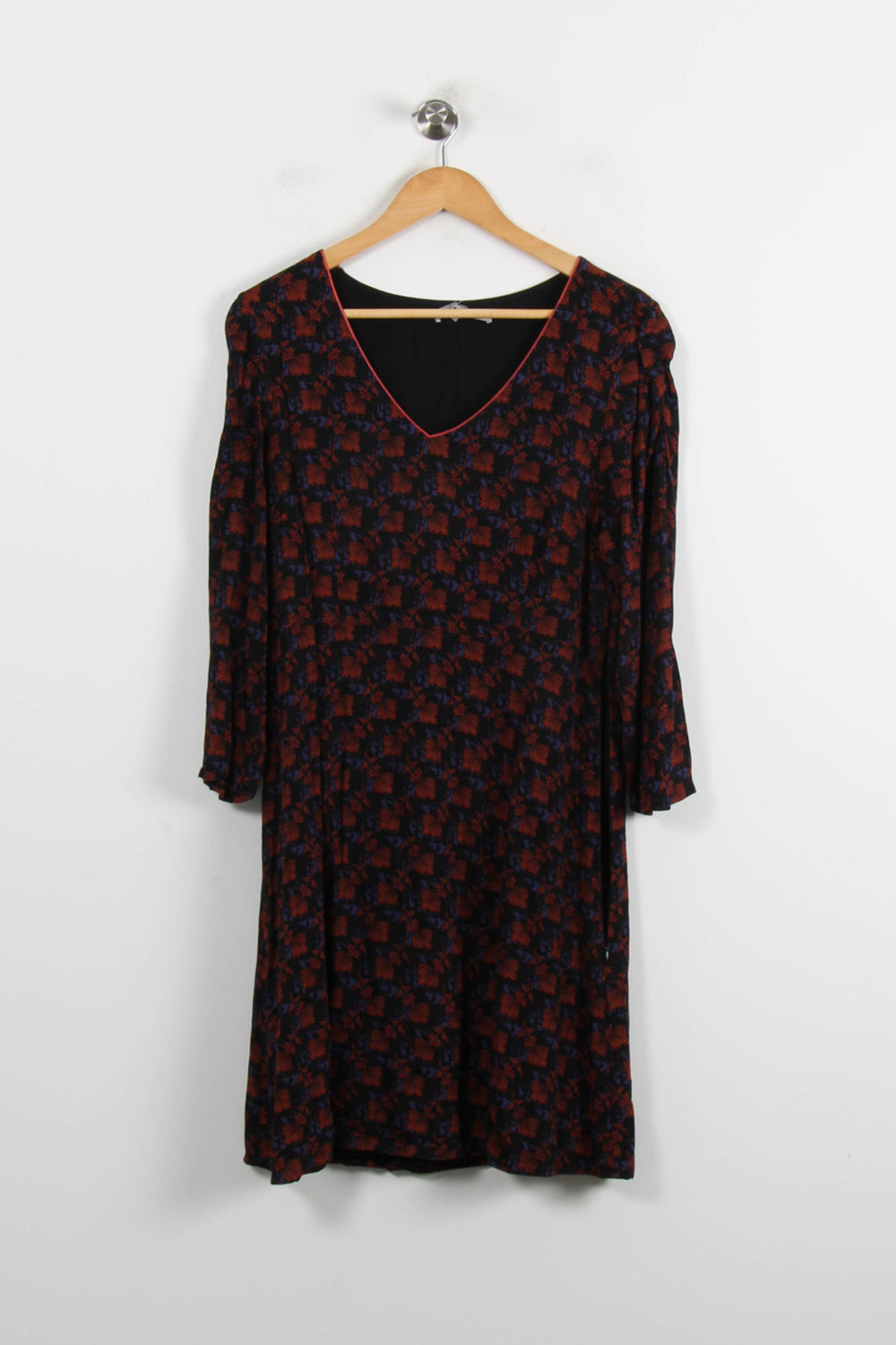 Robe Droite Noire et Rouge - Taille XL/42 de la marque La Fée Maraboutée | PARAD69818 - Vendu par Paradigme - Image 2