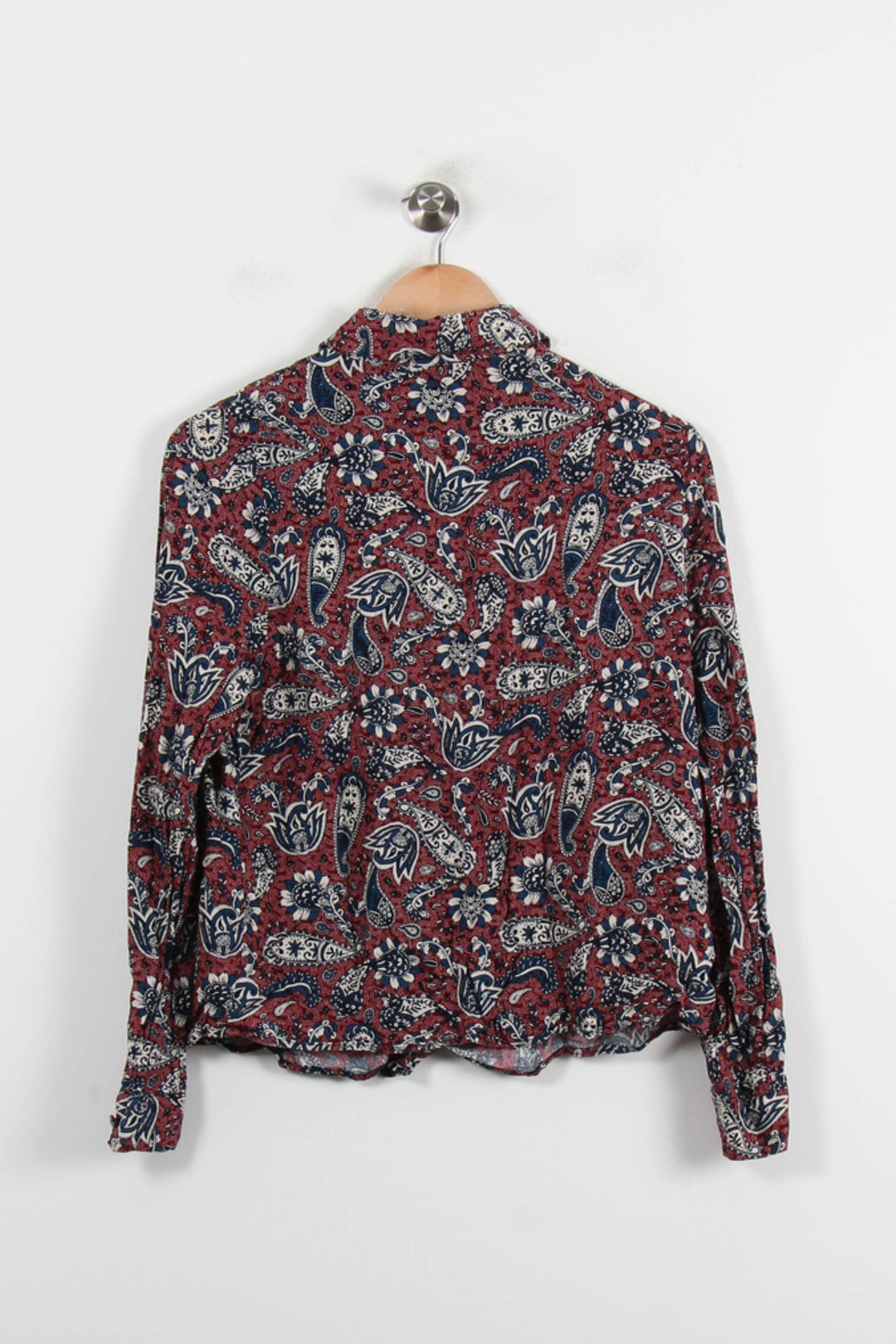 Chemisier Rouge et Bleu - Taille M/38 de la marque La Fée Maraboutée | PARAD69819 - Vendu par Paradigme - Image 4
