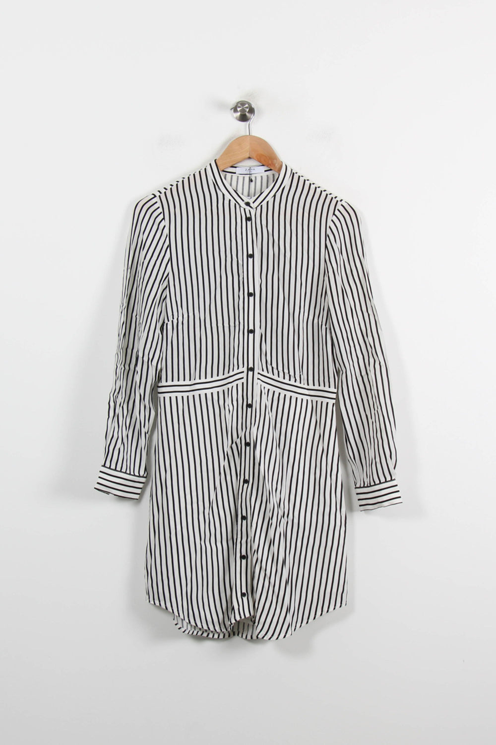 Robe Chemise Blanche et Noire - Taille S/36 de la marque ZAPA | PARAD69821 - Vendu par Paradigme - Image 2