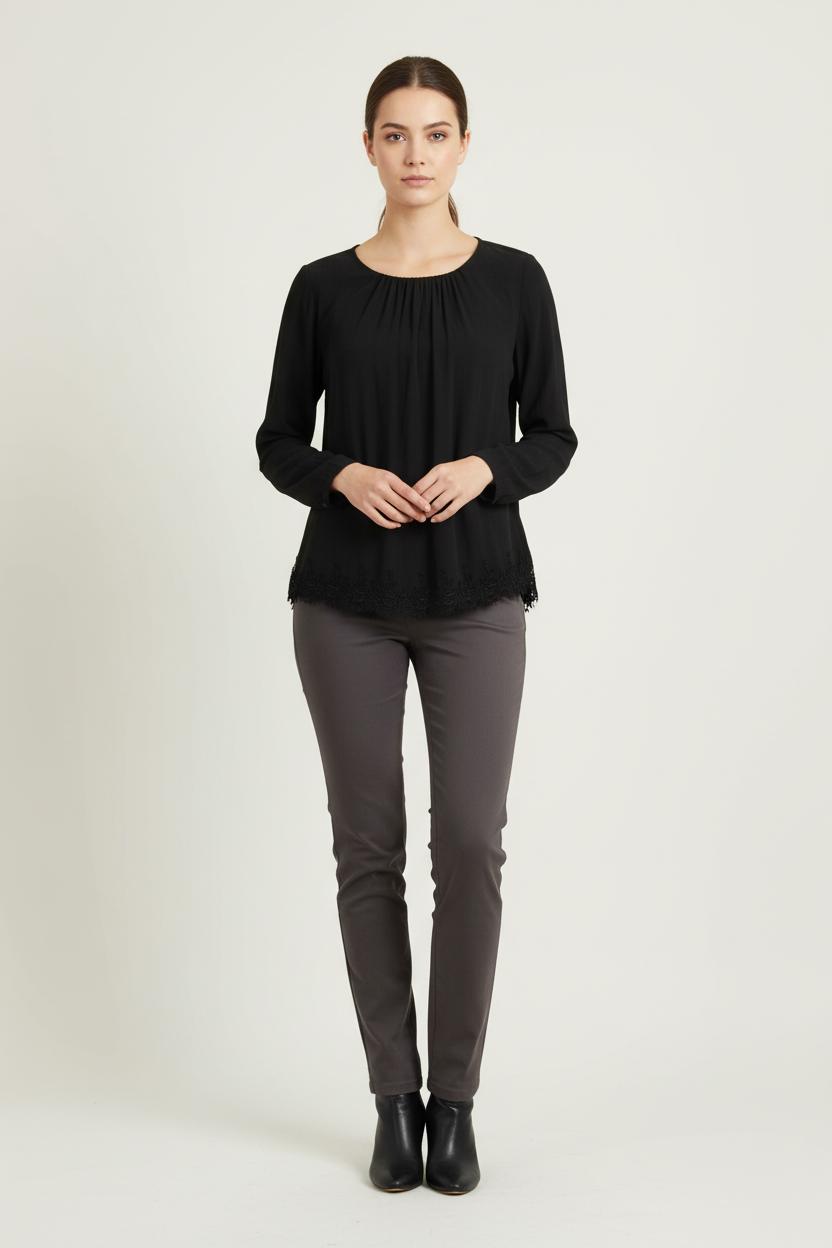 Blouse Noire - Taille L/40 de la marque Sandro | PARAD69831 - Vendu par Paradigme - Image 1