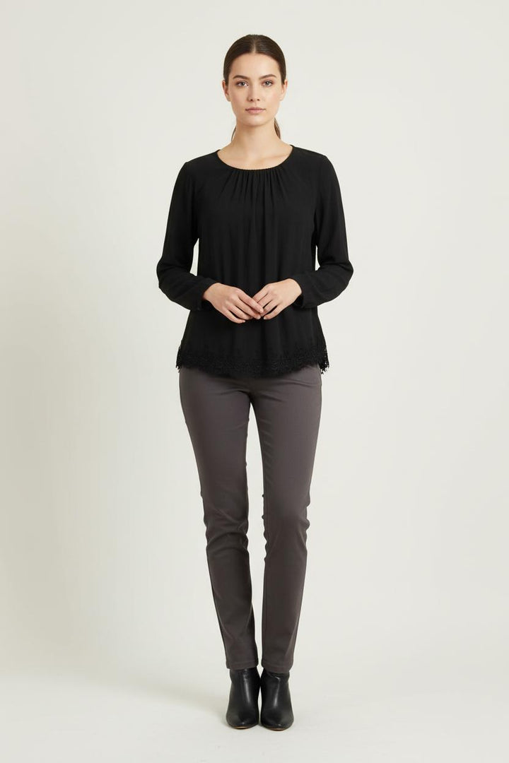 Blouse Noire - Taille L/40 de la marque Sandro | PARAD69831 - Vendu par Paradigme - Image 1