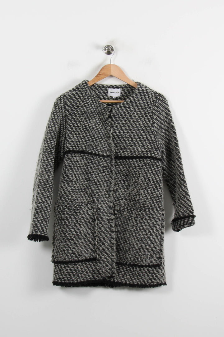 Manteau Noir et Blanc - Taille XS/34 de la marque Bimba y Lola | PARAD69840 - Vendu par Paradigme - Image 2