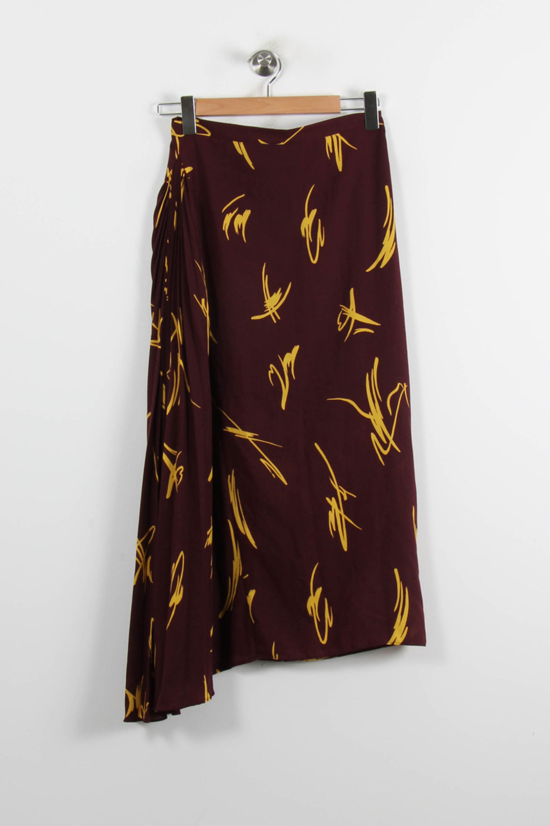 Jupe Midi Bordeaux et Jaune - Taille M/38 de la marque Bimba y Lola | PARAD69847 - Vendu par Paradigme - Image 2