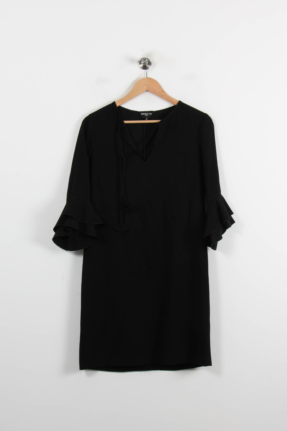 Robe Droite Noire - Taille S/36 de la marque Paule Ka | PARAD69857 - Vendu par Paradigme - Image 2