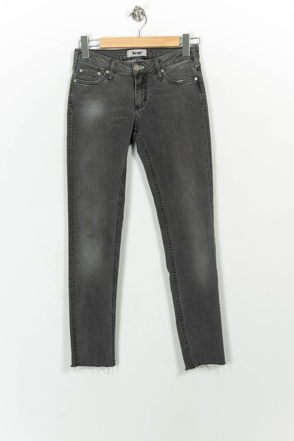 Jean Slim Gris - Taille M/38 de la marque Acne Studios | PARAD69862 - Vendu par Paradigme - Image 2