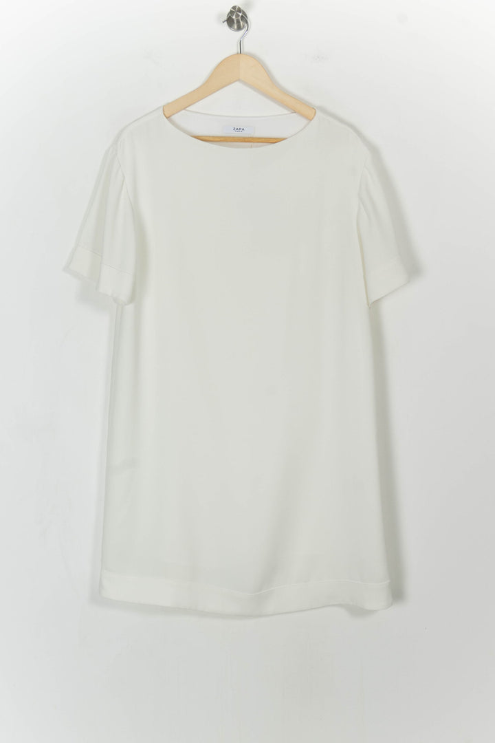 Robe Midi Blanche - Taille M/38 de la marque ZAPA | PARAD69867 - Vendu par Paradigme - Image 2