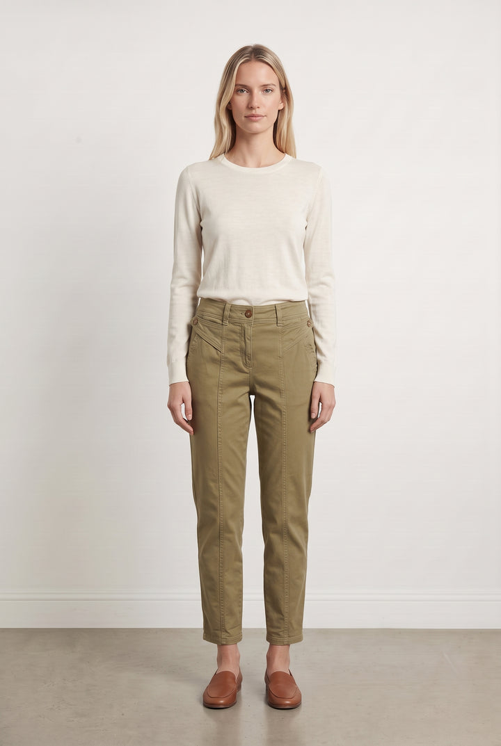 Pantalon Kaki - Taille S/36 de la marque Sézane | PARAD69879 - Vendu par Paradigme - Image 1