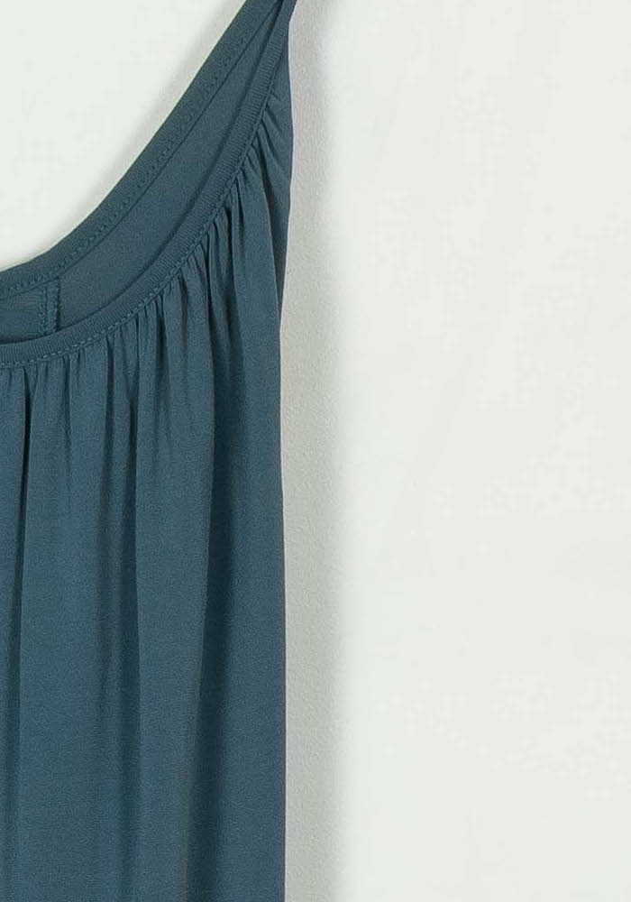 Robe Longue Bleue - Taille XS/34 de la marque Max Mara | PARAD69906 - Vendu par Paradigme - Image 3