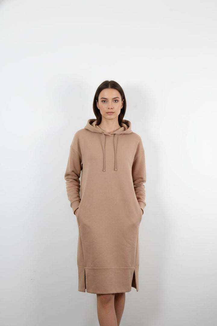 Robe Sweat Longue Beige - Taille S/36
