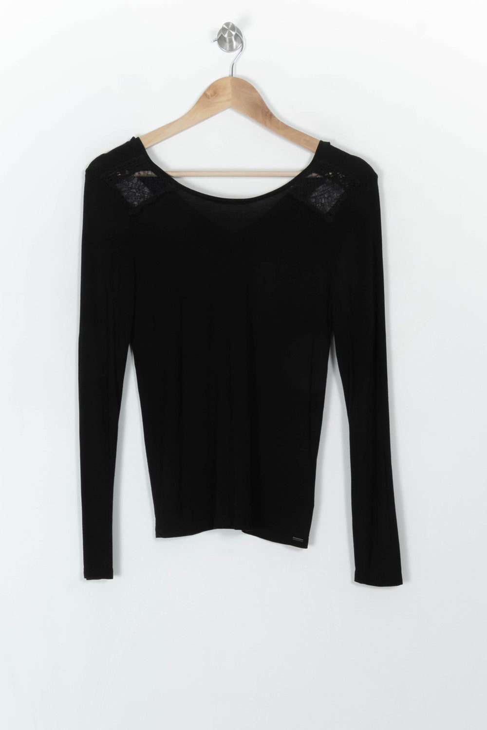 Tee-shirt Manches Longues Noir - Taille XS/34 de la marque IKKS | PARAD69914 - Vendu par Paradigme - Image 2