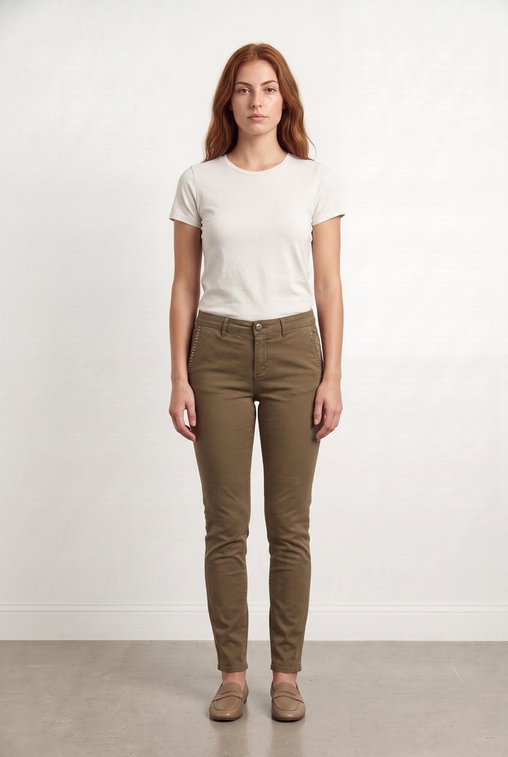 Pantalon Marron - Taille M/38 de la marque I.Code | PARAD69929 - Vendu par Paradigme - Image 1