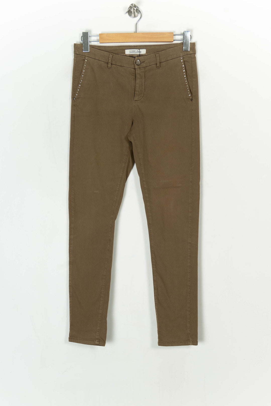 Pantalon Marron - Taille M/38 de la marque I.Code | PARAD69929 - Vendu par Paradigme - Image 2