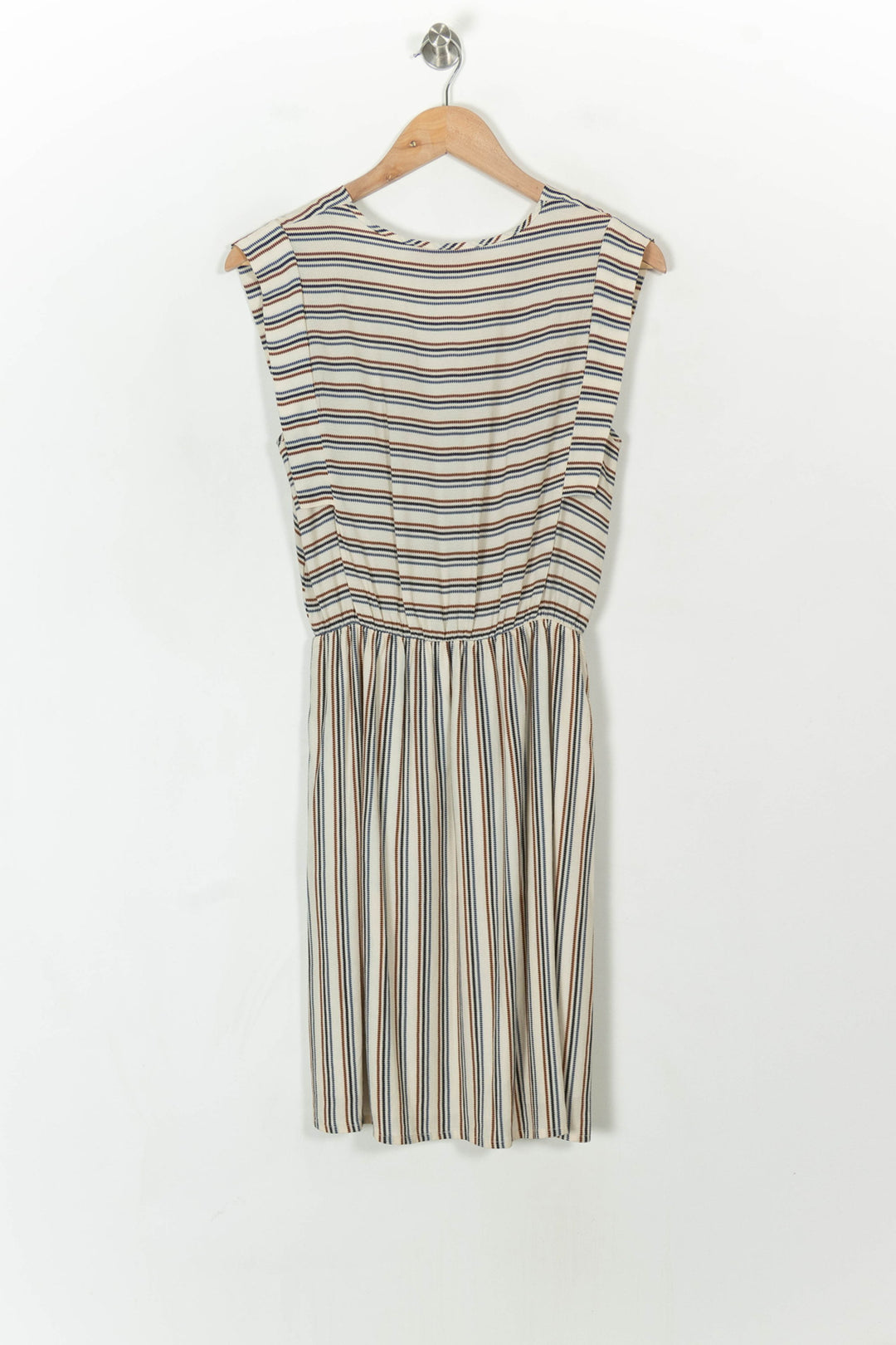 Robe Rayée Beige et Bleu - Taille S/36 de la marque La Fée Maraboutée | PARAD69930 - Vendu par Paradigme - Image 5