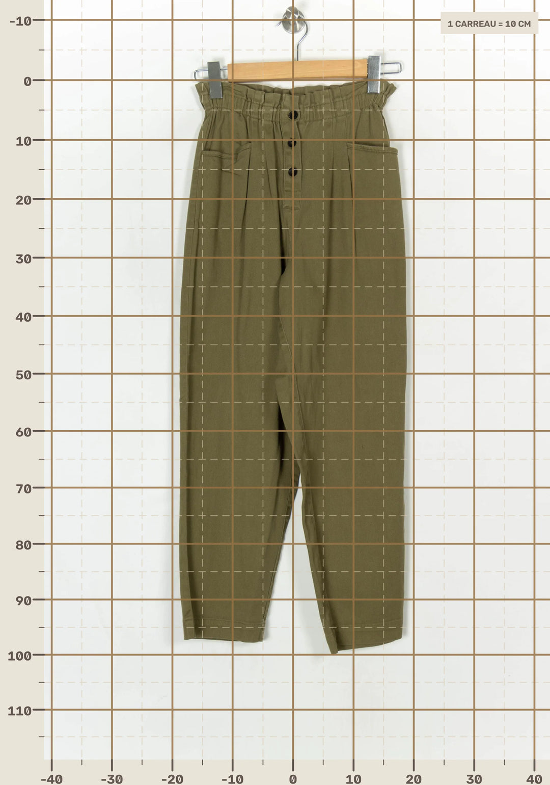 Pantalon Vert Kaki - Taille S/36 de la marque Bellerose | PARAD69940 - Vendu par Paradigme - Image 4