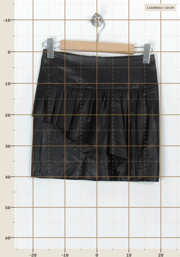 Jupe Courte Noire - Taille S/36 de la marque The Kooples | PARAD69981 - Vendu par Paradigme - Image 4
