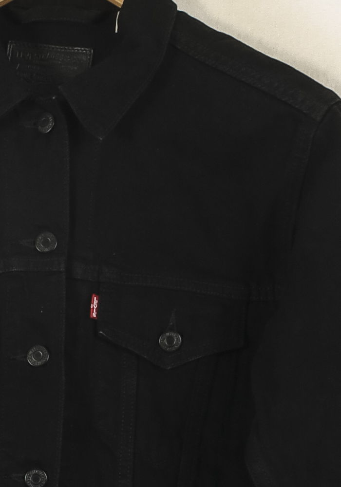 Veste en Jean Noire - Taille XS/34 de la marque Levi's | PARAD69996 - Vendu par Paradigme - Image 3