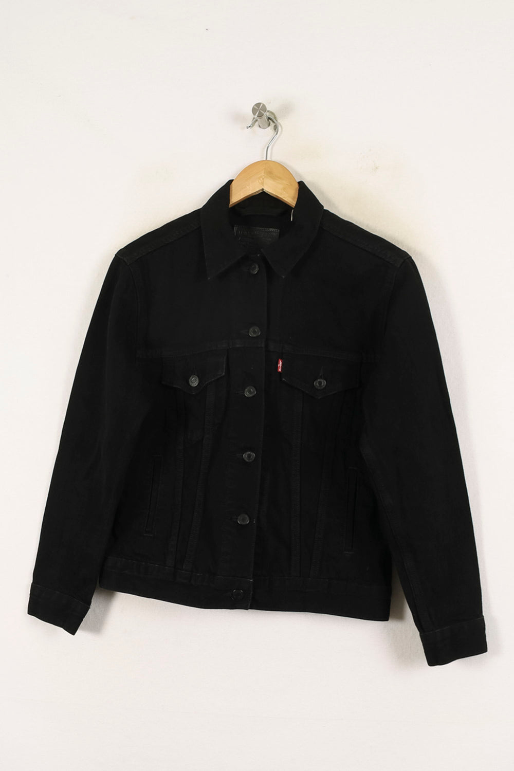 Veste en Jean Noire - Taille XS/34 de la marque Levi's | PARAD69996 - Vendu par Paradigme - Image 2