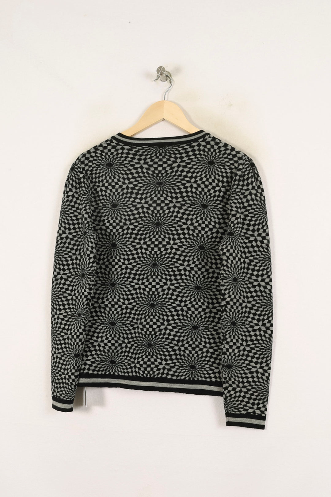 Cardigan Noir et Gris - Taille M/38 de la marque Rodier | PARAD69998 - Vendu par Paradigme - Image 4